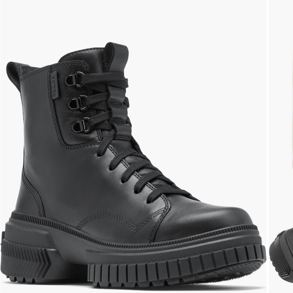 SOREL ONA Ave Waterproof Black Lace Up Boots Women's Size 8